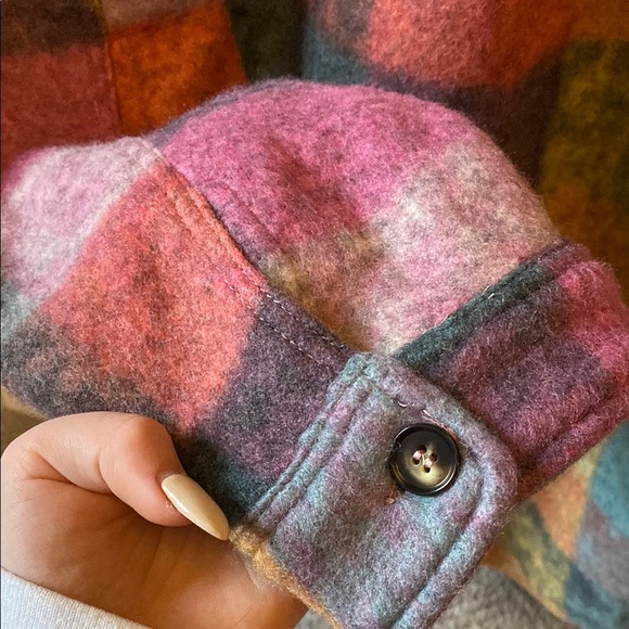 Buckle Lavender Multi Plaid Check Shacket - Picture 4 of 4